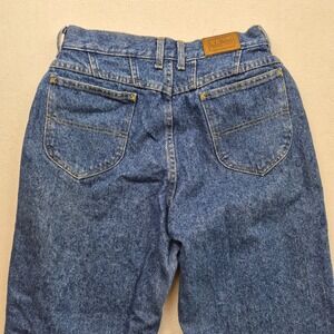 Vintage LL Bean Womens Jeans Size 12 High Waisted Mom Tapered Leg Made in USA